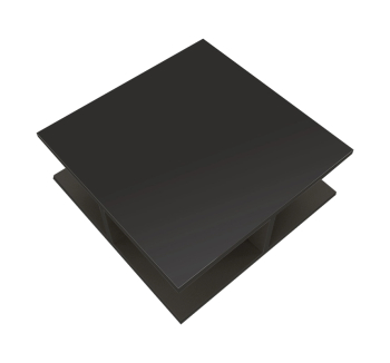 Стол журнальный ZEUS Kubik 65x65 Черный (Черный Dark) фото-2