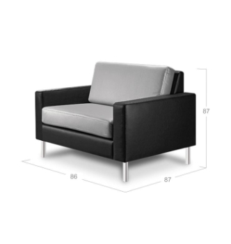Кресло DLS Магнум-Н-860-НС 86x86 Черный (FORTUNA 9011) фото-2