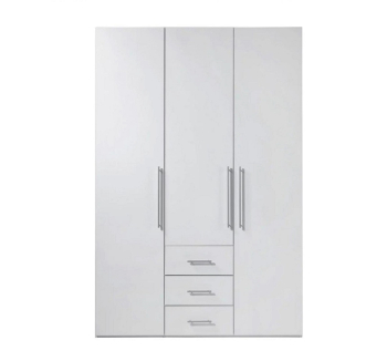 Шкаф гардероб Embawood Магнум 3Д 146.6x59.5x218.6 Белый (Белый) фото-2