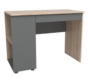 Стол для ноутбука NIKA Мебель Минивайт 28/1000 зеркальный 100x50 Серый (Графит Дуб Сонома светлый)