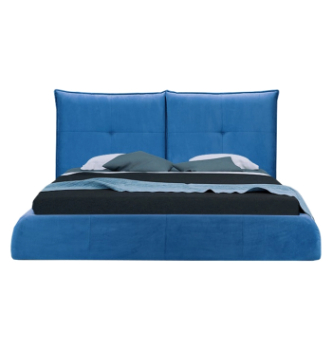 Кровать DLS Спенсер 200x160 Синий (ZEUS DELUXE blue Венге) фото-2