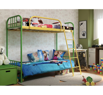 Кровать детская Метакам Bambo Duo 140x60 Зеленый (Шагрень зеленая) фото-2