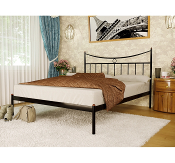 Кровать Метакам Paris-1 190x180 Черный (Черный матовый) фото-2