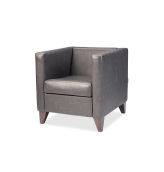 Кресло DLS Стоун Wood-1 70x76 (ZEUS DELUXE grey Американский орех) фото-1