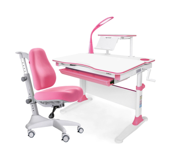 Комплект Evo-kids Evo-30 New (парта+кресло Match) (Розовый KP - Розовый)