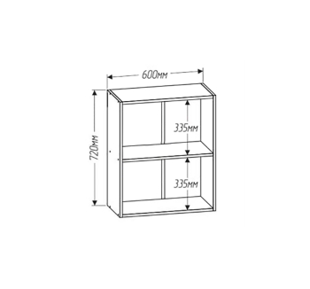 Тумба верхняя кухонная Комфорт Мебель Модульные кухни Хай-тек В60.72.2Д Бар 60x32x72 Черный (Черный перл. глянец) фото-2