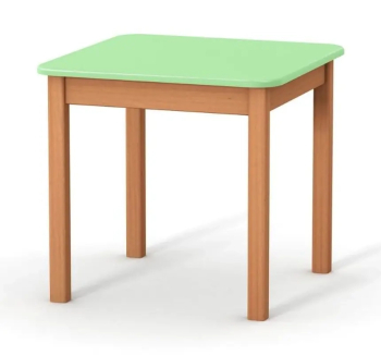 Стол детский Верес 1 со стулом 57x57 Зеленый (МДФ Зеленый/Дерево Бук) фото-2