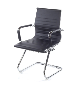 Кресло конференционное AMF Slim CF XH-632C Черный (PU Черный) фото-1