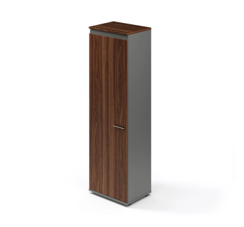 Шкаф гардероб M-Concept Серия Диалог D5.21.20 60x45x200 Серый (Антрацит Орех стандарт) фото-1