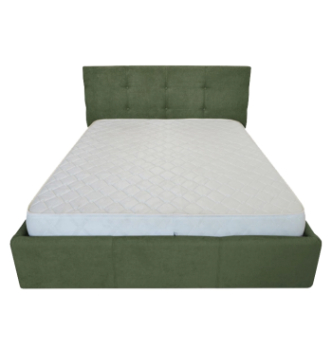 Кровать RICHMAN Манчестер Стандарт 190(200)x180 Зеленый (Флай 2235 Черный Пуговицы) фото-2