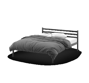 Кровать Метакам Fly-1 200x80 Черный (Черный матовый) фото-1