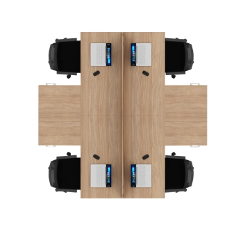 Комплект столів M-Concept Серія Джет Вуд 16 Синій (Aloba 40) фото-2
