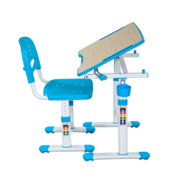 Комплект FunDesk Piccolino II парта+стілець Синій (Блакитний) фото-1