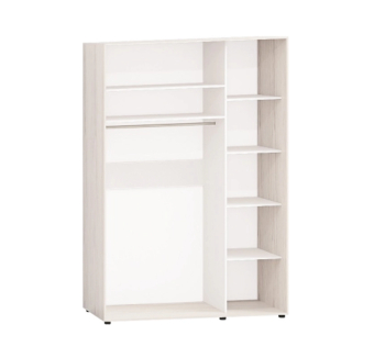 Шкаф гардероб Комфорт Мебель Стандарт (без фасада) 130x60x210 Белый (Белый) фото-1