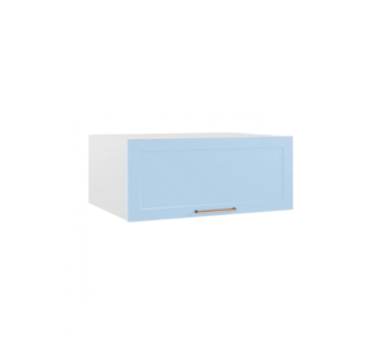 Антресоль кухонна Світ меблів Модульні кухні Марго А 80 (320) неглибока 80x32x36 Синій (МДФ Блакитна лагуна ДСП Білий) фото-1