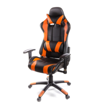 Кресло геймерское АКЛАС Хорнет PL RL Оранжевый (PU-черный/оранжевый) фото-1