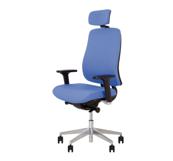 Кресло Новый Стиль ABSOLUTE R HR BLACK EQA AL70 Синий (CN-210) фото-1