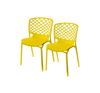 Комплект стільців АКЛАС Фрайдей PL 2 шт Жовтий (Жовтий) фото-1