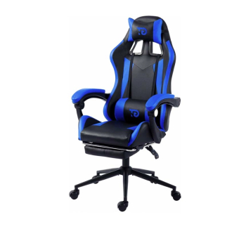 Кресло геймерское GT Racer X-2323 Синий (Черный PU/Синий PU) фото-1