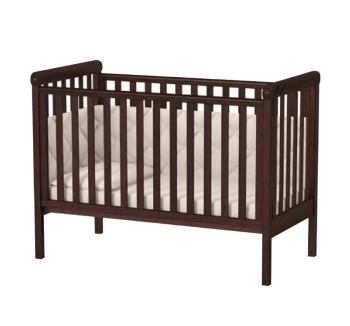 Кровать для новорожденных Верес ЛД12 12.3.1.7 с маятником без ящика 40.3.0 120x60 Коричневый (Орех) фото-2