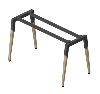 Основание стола Salita Серия Compaund 35/101+L1600 Серый (Металл графит/дерево) фото-1