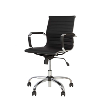 Кресло Новый Стиль Slim LB Tilt CHR68 Серый (ECO 70)
