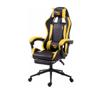 Кресло геймерское GT Racer X-2323 Желтый (Черный PU/Желтый PU) фото-1
