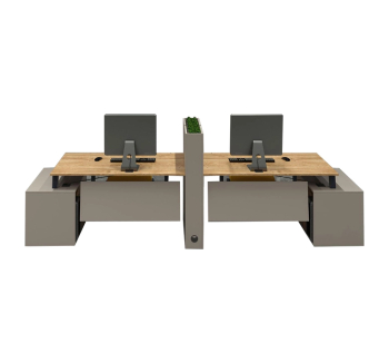 Комплект столів Salita Серія Compaund 35-23 L1200 Коричневий (Готланд Графіт Сірий Графіт Готланд/Антрацит) фото-1