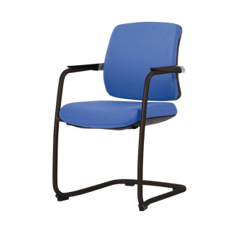 Кресло конференционное Новый Стиль Absolute CF LB Black Синий (CSE 15) фото-1