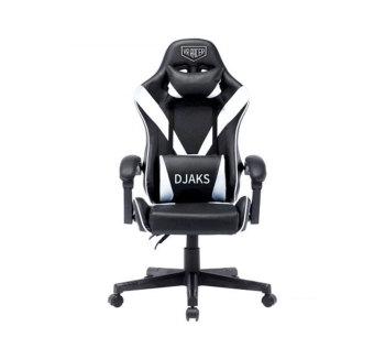 Кресло геймерское AMF VR Racer Dexter Djaks Белый (PU Черный/Белый) фото-2