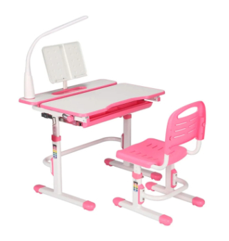 Комплект FunDesk Cubby Botero парта+стілець Рожевий (Рожевий) фото-2