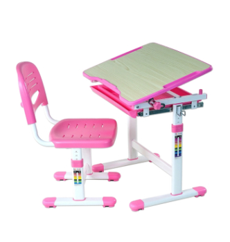 Комплект FunDesk Piccolino парта+стілець Рожевий (Рожевий) фото-1