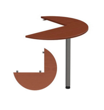 Стол приставной M-Concept Серия Атрибут A1.46.10 100x100 Коричневый (Орех стандарт)