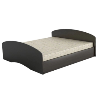 Кровать Тиса Мебель КР-105 190x160 Черный (Черный) фото-1