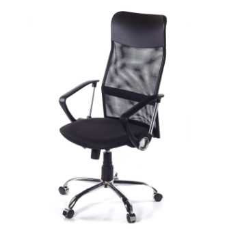 Кресло Primteks Plus Ultra Chrome Черный (C-11 M-01) фото-1