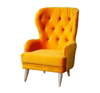 Кресло MegaStyle Bavaria 81x85 Желтый (Yellow 08 Натуральный) фото-1