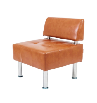 Кресло RICHMAN Офис со спинкой 65x65 Оранжевый (KORDROY 340) фото-1
