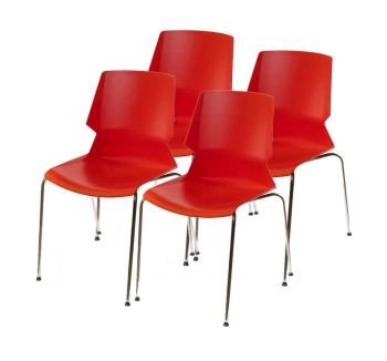 Комплект стульев АКЛАС Пекин CH 4 шт Красный (Красный) фото-1