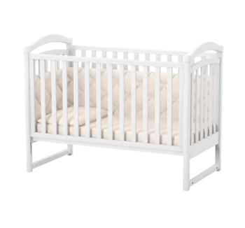 Ліжко для немовлят Верес ЛД6 06.3.1.1 з роликами 34.3.1.1.1.4.06 та шухлядою 40.6.1 120x60 Білий (Білий Сірий) фото-2