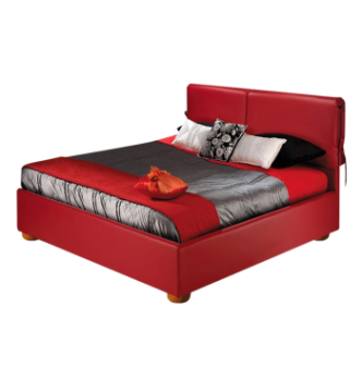 Ліжко DLS Вів'єн 200x180 Червоний (ZEUS DELUXE red Американский горіх) фото-1