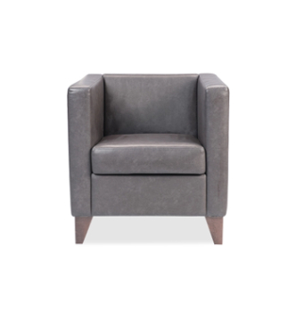 Кресло DLS Стоун Wood-1 70x76 Серый (ZEUS DELUXE grey Американский орех) фото-2