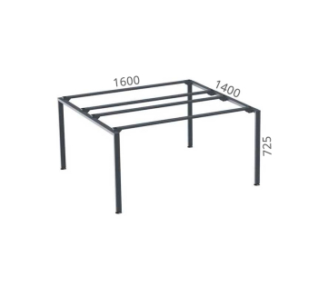 Основание стола Salita Серия Промо T 29/104+L1600 Серый (Графит) фото-2
