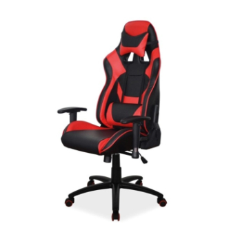 Кресло геймерское Signal Supra Красный (PU Черный/Красный)