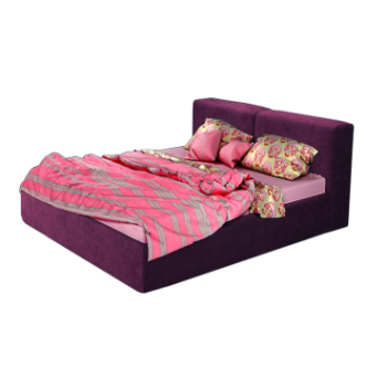 Ліжко DLS Крістіан 200x140 Фіолетовий (Флай 2216) фото-1
