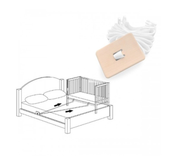 Система крепления Верес для приставной кровати 46.10.1.01 до 180 см Белый (Белый) фото-1