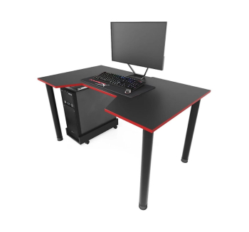 Стол геймерский ZEUS Gamer-3 120x80 Черный (Черный Красный) фото-1
