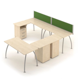 Комплект столів M-Concept Серія Техно-Плюс 32 Коричневий (Дуб кастело Aloba 21) фото-2