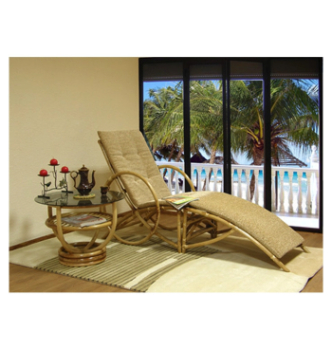 Кресло садовое ЧФЛИ Майами 70x170 Бежевый (Rotang) фото-2