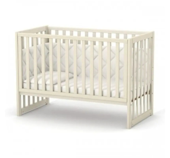 Кровать для новорожденных Верес ЛД13 13.1.1.20 с маятником и ящиком 40.2.1 120x60 Бежевый (Слоновая кость) фото-2