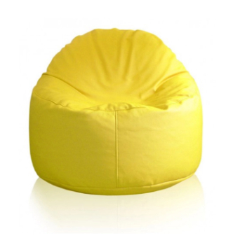 Крісло мішок Starski Ibiza 80x80 Жовтий (ZEUS DELUXE yellow)